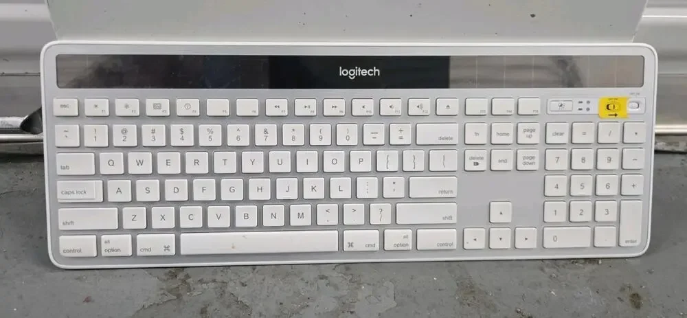 Logitech K750 Wireless Solar Keyboard - White (No Unifying Receiver)